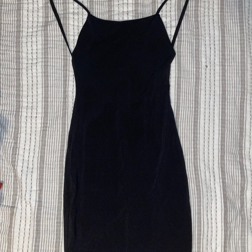 Backless Black Dress